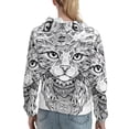 thumbnail image 7 of Haiem Intricate Cat Mandala for Women's Fashion Hoodies & Sweatshirts with Kangaroo Pocket,Hooded Sweatshirt with Eye-catching Drawstrings-X-Large, 7 of 7