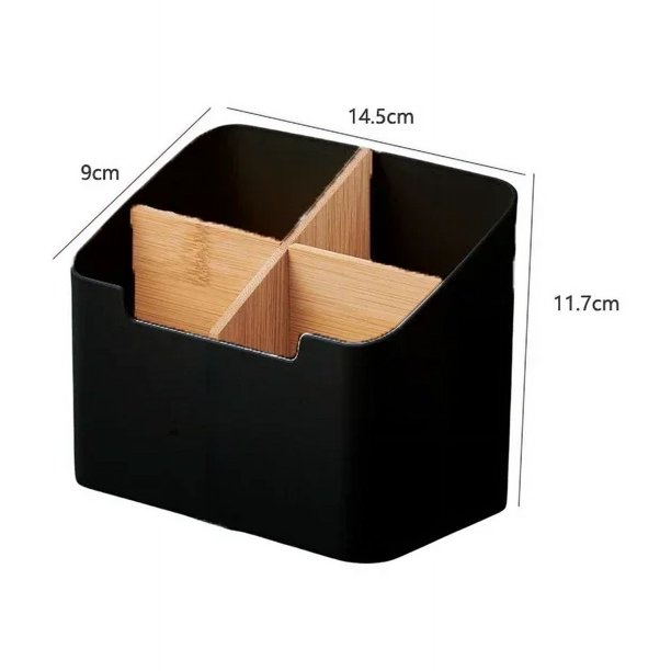 Organizador de control remoto Soporte para control remoto de TV para mesa Caja de almacenamiento de escritorio multiusos Organizador para dormitorio y sala de estar