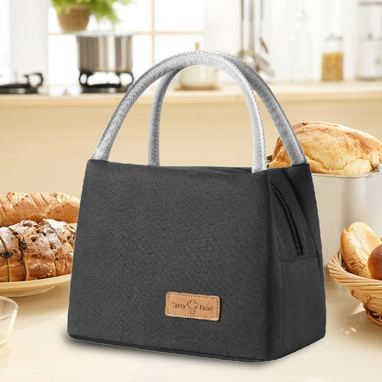 AURIGATE Lunch Bag for Women Men Reusable Lunch Bags Simple Lunch Tote Bag  Modern Insulated Lunch Box Food Container Lunch Cooler Bag for Work Office