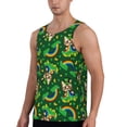 thumbnail image 2 of Gukieu Cat St Patrick's day Print Men's Quick Dry Fitness Vest, Round Neck Sleeveless Fitness Bodybuilding Top-3X-Large, 2 of 7