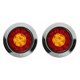 thumbnail image 1 of E214 Luces traseras de dirección para camiones, remolque, lámpara de freno de 16led, luces laterales de coche de 12-24v, 1 of 4