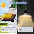 thumbnail image 4 of LINLIN Solar Pendant Lights,Waterproof Solar Lights Outdoor Hanging Solar Latern Retro Bulb Light Remote Control Solar Shed Lights for Courtyard,Garden,Patio,Corridor,Porch Lighting, 4 of 8