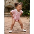thumbnail image 6 of BemeyourBBs Nweborn Baby Girls Goose Duck Outfit Infant Baby Girl Summer Clothes Bubble Rompers Duck Embroidery Waffled Stripe Crew Neck Short Sleeve Bodysuits Jumpsuits, 6 of 9