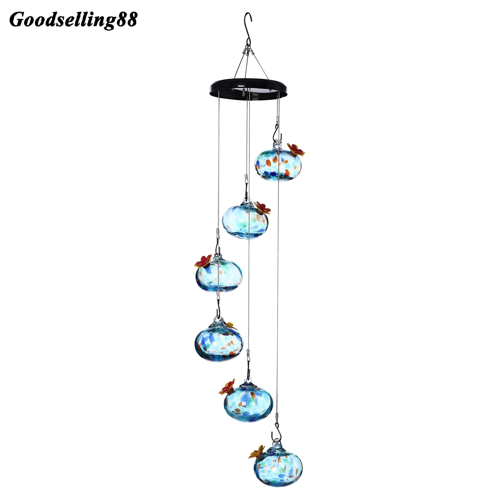 24.8inch Height Hummingbird Feeders, Bird Feeders, Outdoors Hanging Decor for Hanging From Tree Branches, Decks, Patios, Balconies