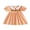 Orange, variant on Cjfdfy Toddler Baby Girl Halloween Dress Outfit Infant Baby Girls Summer Fall Dress Clothes 6 12 18 24 Months 2 3 4 Years Pumpkin Bat Embroidery Puff Short Sleeve Doll Collar A Line Striped Dress