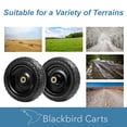 thumbnail image 6 of Blackbird Carts 10 Inch Replacement Tire and Wheel for Gorilla Carts Utility Lawn and Garden Cart, 2 Pack, 6 of 10