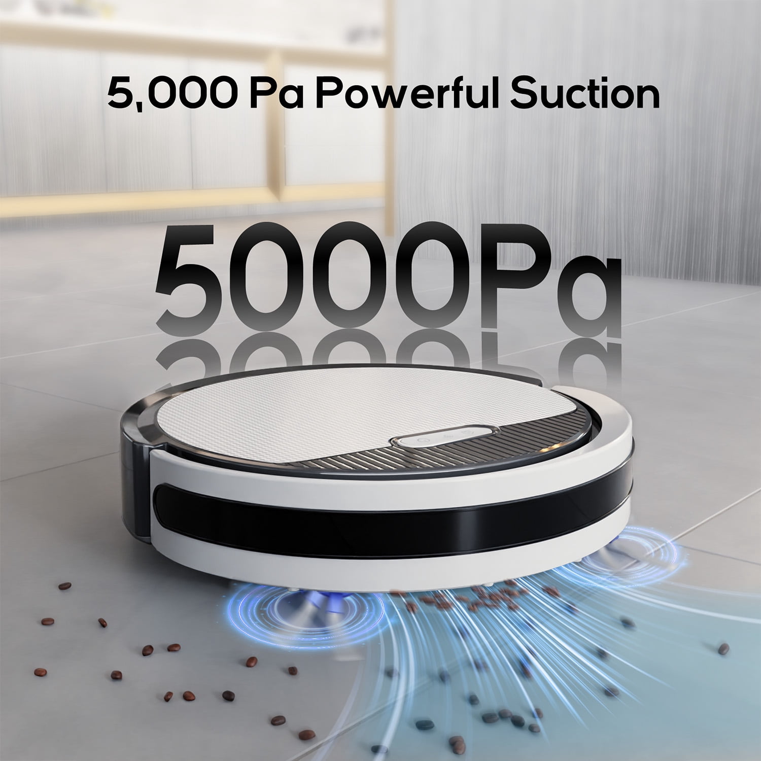 Robot Vacuum Cleaner, with App/Remote Control, 120 Min Runtime, Self-Charging, Great for Pet Hair