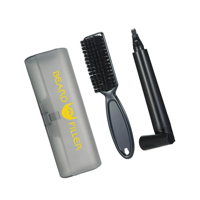 Xingzhi Crayon à Barbe pour Hommes, Forme de Réparation de Moustache Masculine, Brun Foncé