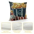 thumbnail image 4 of Creowell Movie Theme Throw Pillow Cover, Home Theater Decor Pillow Cover for Bed Sofa, Vintage Cinema Cushion Cover, Cinema Ticket Clapboard Popcorn Filmstrip Decorative Pillow Cover White, 4 of 5