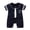 Navy, variant on Xyant Baby Boy Clothes 0 3 6 9 12 18 24 Months Baby Girl Summer Romper Short Sleeve Jumpsuit Soft Outfits (Beige,6-12 Months)