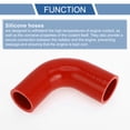 thumbnail image 4 of Unique Bargains 1pcs 35-38mm 1.38"-1.50" ID 90mm 3.54" Length 90° Red Car Silicone Hose Universal, 4 of 7