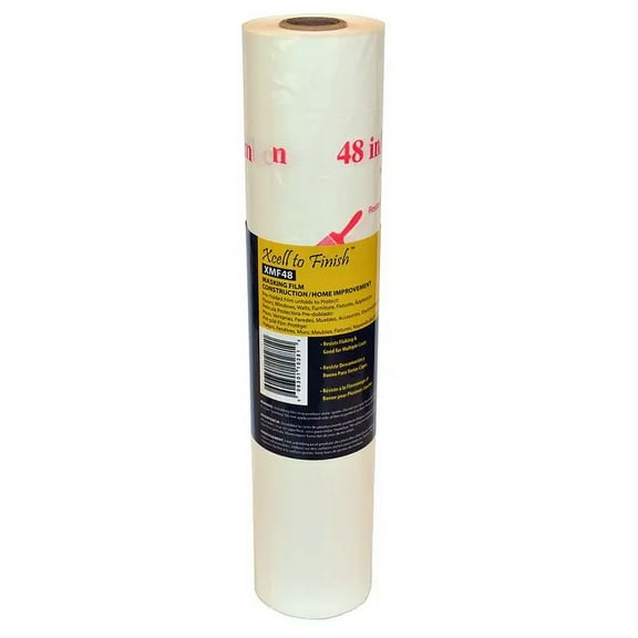 1-Roll of 48” x 180’ IPS Industries XMF48 Finish Line Pre-Folded Masking Film