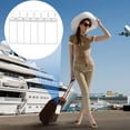 thumbnail image 2 of Cruise Ready: Clear Luggage Tags With Dustproof Resealable Closure, Weather Resistant PVC Material, Steel Loops For Reliability, Waterproof Tag Holder For Cruise Luggage E-Tags, 2 of 5