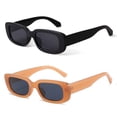 thumbnail image 1 of Gafas de sol BUTABY Rectangulares de estilo retro UV400 para mujer, 1 of 7