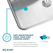 Elkay Drkad222050r 22" Single Basin Drop In Stainless Steel Utility Sink - 2 Faucet Holes