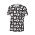 thumbnail image 6 of Wukai Husky Print Men's Short-Sleeved Mesh T-Shirt,Quick-Dry Short Sleeve Workout T-Shirt-Small, 6 of 8