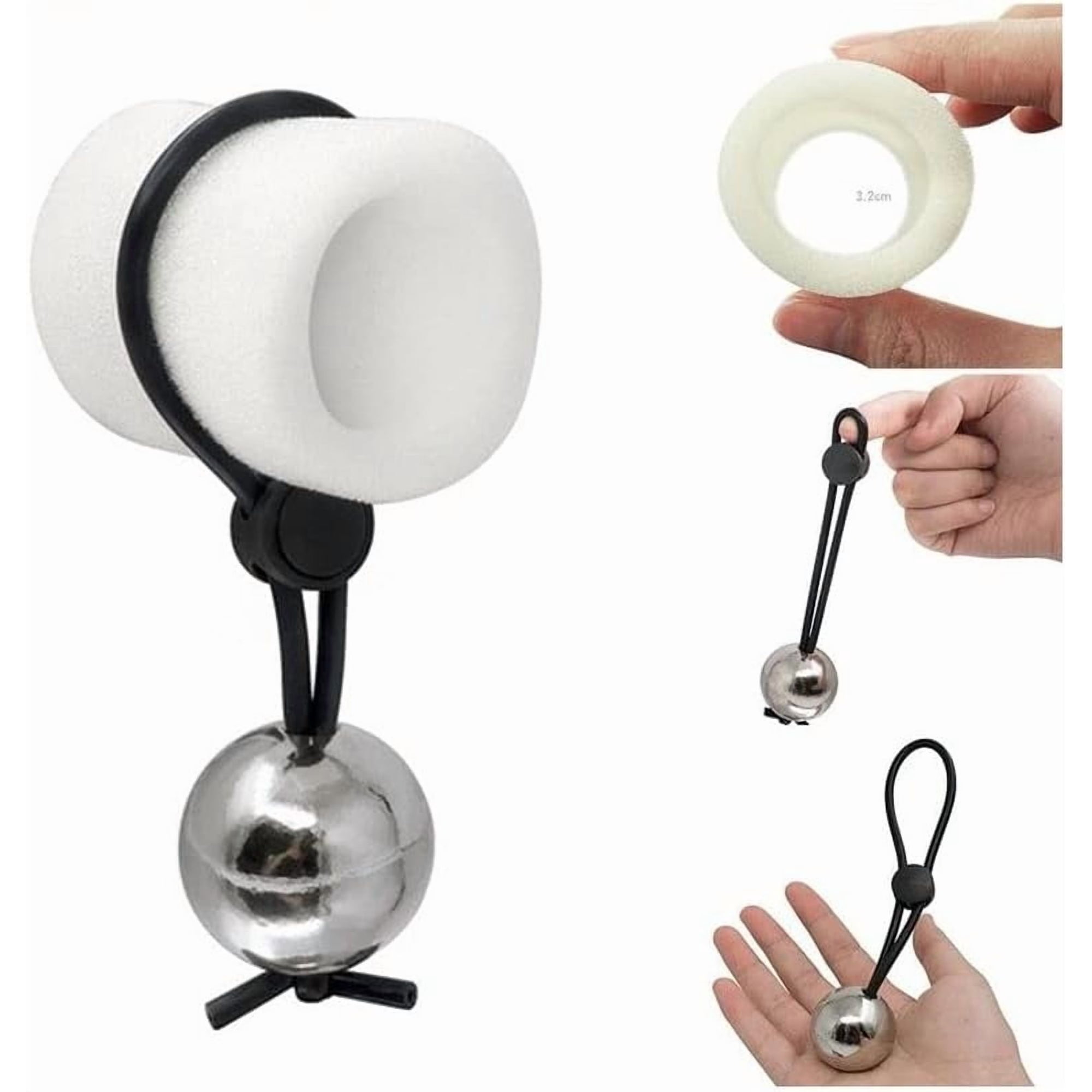 Massage Kit Traction Device for Men Extender Rod Male White