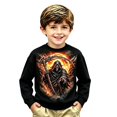 thumbnail image 3 of Kiijoy Halloween Sweatshirt Boys Crewneck Long Sleeve Graphic Pullover, Black, Sizes 2-3T, 3 of 3