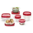 thumbnail image 3 of Rubbermaid TakeAlongs Food Storage Containers, Ruby, 32-Piece Lunch and Meal Prep Set, 3 of 5