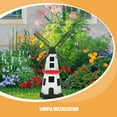 thumbnail image 3 of HONITANO 5 Sets Windmill Kit Black Plastic Rotating Lighthouse Design for Gardeners Courtyard, 3 of 8