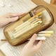 thumbnail image 2 of Estuche de lápices de malla de rejilla con cremallera Bolsa de color de maquillaje transparente Bolsa de cosméticos Bolsa de viaje multiusos Escuela Adolescentes Niñas Bolsa de papelería transparente Namotu CZBG-XM121-3, 2 of 7