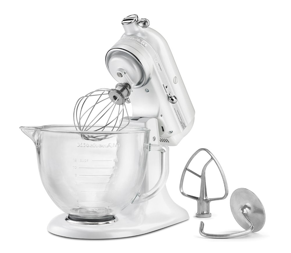 kitchenaid artisan frosted pearl white