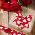 thumbnail image 6 of Valentine’s Wired Heart Ribbon 1 Roll, Red Glitter Fabric with Metallic Stitching – Holds Shape for Bows Wreaths Gift Wrapping, Romantic DIY Craft for Weddings Parties, 6 of 6