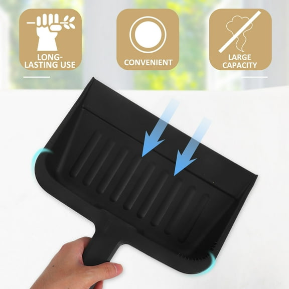 SWETRACE Duster With Extension Pole Dustpan Black Plastic For Household Cleaning Tool 1Pcs
