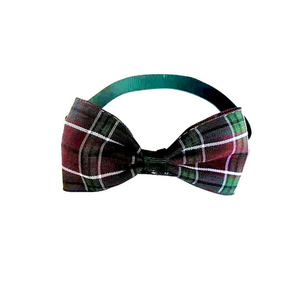 Greeniant Collares para perros Pajarita Cuello ajustable Corbata Mascotas Correas Accesorios de aseo Decoraciones Hebilla Suministros Cachorro Suministros para perros tartán Greeniant PT003669-17