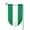 Fillet, variant on Flag Of Nigeria Garden Flag Vertical Double Sided Yard Outdoor Decoration 12.5 x 18 Inch Square