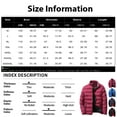 thumbnail image 2 of WTOBBY Men's Short Padded Jacket, Stand Collar Casual Quilted Coat with Solid Color Design, Lightweight Warmth for Fall Winter Urban Style,Wine 5XL, 2 of 5