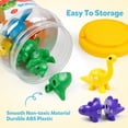 thumbnail image 4 of QTOCIO Seau de Rangement pour Jouets Assorti à l'Alphabet Dinosaure Taille Ensemble de Classification Sensorielle Préscolaire, 4 of 9