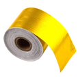 thumbnail image 1 of Sporacingrts Cinta de barrera térmica con respaldo adhesivo dorado de 2 pulgadas x 32,8 pies (10 m) Cinta reflectante de protección térmica de fibra de vidrio Rollo de embalaje compatible con el compa, 1 of 5