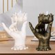 thumbnail image 3 of 2 Piezas de Candelabro de Buda, Estatua de Mano de Loto, , Decoración de Sunnimix Candelero de Buda, 3 of 8