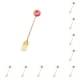 thumbnail image 3 of Moyic Estilo de dibujos animados Adorable Vajilla Reutilizable Lavable Revolviendo Vajilla Pastel Postre Cubiertos Rosquilla Tenedor Rosa Rosquilla Tenedor Rosa Roja 10Conjunto, 3 of 6