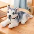 thumbnail image 4 of 25/30CM Simulation Husky Dog Plush Toy Wolf Soft Stuffed Animal Cute Plush Kawaii Children Doll Fluffy Birthday Gift Child Boy (1,30cm), 4 of 7