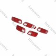 thumbnail image 4 of Red Carbon Fiber Inner Door Handle Cover Trim 6 Pieces for Dodge for Charger 2015-2021-, 4 of 4