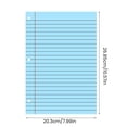 thumbnail image 6 of OIUR 200 Sheets Loose Leaf Paper 8'' x 10.5'' College Ruled Filler Notebook Paper 3-Hole Punched Binder Lined Paper for 3 Ring Binders, 6 of 7