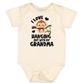 thumbnail image 3 of Inktastic Monkey I Love Hanging out with My Grandma Boys or Girls Baby Bodysuit, 3 of 5