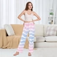 thumbnail image 6 of FORMRS Women's Pajama Pants with Pockets Soft Comfy Loungewear Sleep Bottom, Sizes S-2XL, Light Blue Gradient, 6 of 8