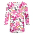 thumbnail image 4 of YDLCAFD Easter Womens Fashion Round Neck Short Sleeved Printed T Shirt Top, 4 of 5