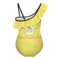 thumbnail image 6 of Pompompurin Girls One Piece Swimsuits Hawaiian Ruffle Swimwear Beach Bathing Suit Outfits, 6 of 7