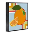 thumbnail image 2 of Stupell Industries Modern Geometric Orange Fruit Black Framed Giclee Art, 12 x 12, by Daniela Santiago, 2 of 7