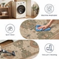 thumbnail image 3 of Washable Kitchen Runner Rug 2x6 ft Non-Slip Low-Profile Soft Vintage Distressed Medallion Oriental Design for Kitchen, Entryway, Hallway, Laundry, Bedroom, 3 of 6