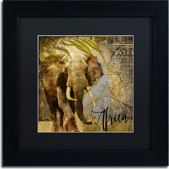 Trademark Fine Art "Taste Of Africa III" Canvas Art by Color Bakery, Black Matte, Black Frame