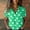 Z1_Green, variant on Button Down Shirts for Women, Cotton Printed Fashion Down Tops Short Sleeve Blouse, Grey S-XXL
