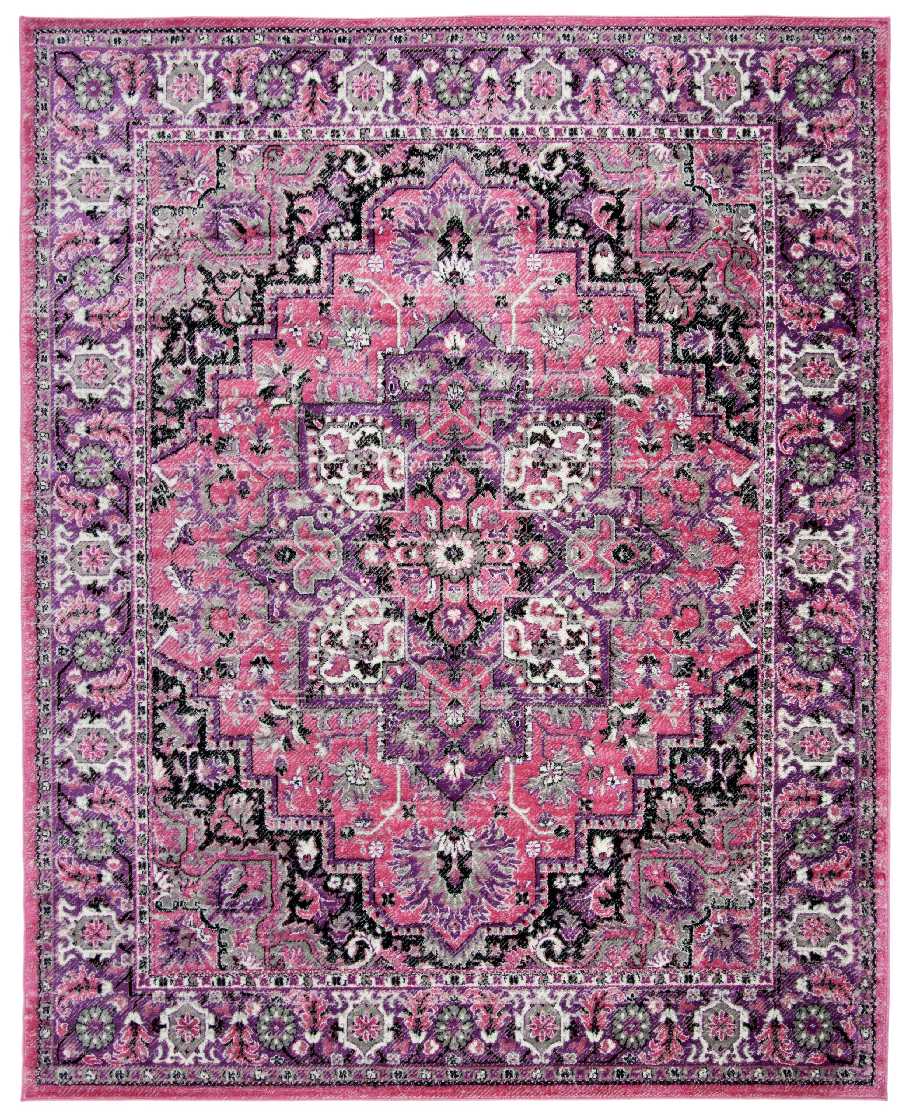 SAFAVIEH Skyler Boniface Floral Area Rug, Pink/Ivory, 9' x 12'