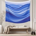 thumbnail image 5 of Blue Striped Large Tapestry for Bedroom Wall Hanging Tapestry, Modern Abstract Art Wave Moire Gradient Ceiling Backdrop Tapestries Poster Blanket Wall Decor for Teens Room Living Room Dorm 100" x 59", 5 of 8