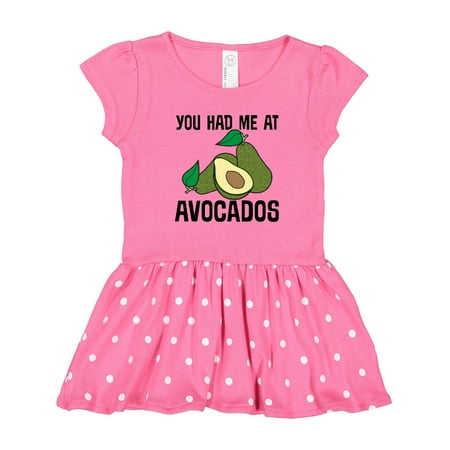 

Inktastic You Had Me at Avocados Gift Toddler Girl Dress