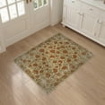 thumbnail image 3 of ODIKA Bathroom Allover Motif Aged Decorative Frame Vintage Passage for Entryway, Kitchen, Mudroom, Stain Resistant Flatwoven, 3 of 7